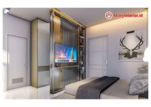 Bpk. Simanungkalit Design dan Penawaran Interior bedroom utama tv