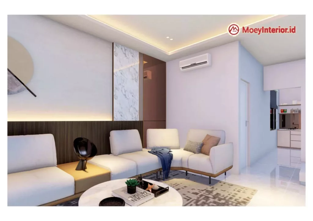 Ibu Anna Design interior ruang tamu utama