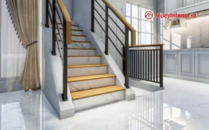 Ibu Sinta Detail Design dan penawaran Interior tangga 3