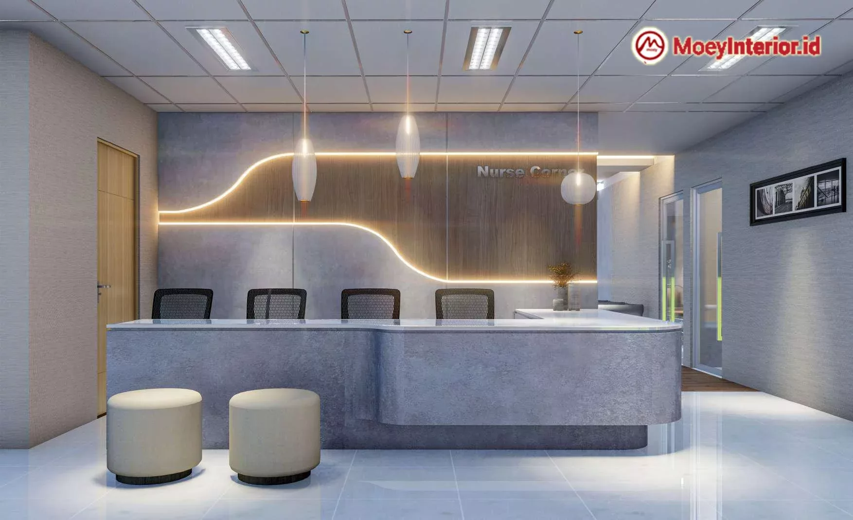 Klinik Pandawa Design Interior ruang reception4