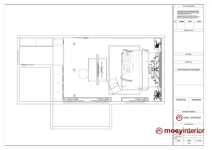 penawaran harga Desain Interior Rumah Bu Dewi Denah ruang