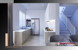 penawaran harga Desain Interior Rumah Bu Dewi dapur dalam