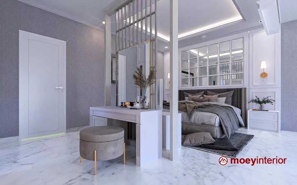 penawaran harga Desain Interior Rumah Bu Dewi master bedroom